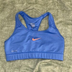 Nike Blue Drifit sports bra
